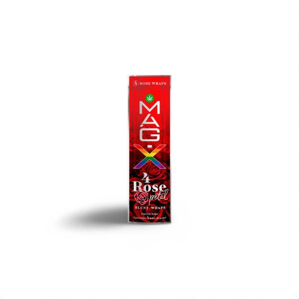 Mag-x rose petal: 100% cañamo, libre de gluten y sabores artificiales.