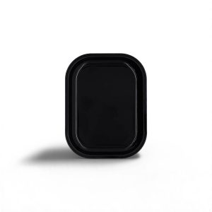 Bandeja de Metal Negra – Redonda 7" x 5.5" | Duradera y Elegante