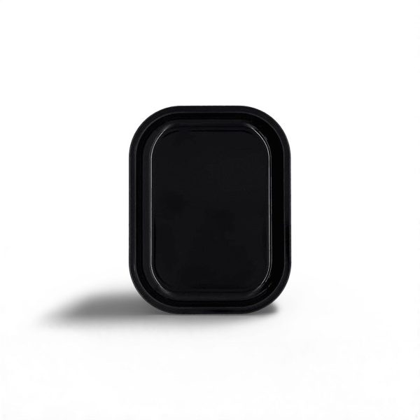 Bandeja de Metal Negra – Redonda 7" x 5.5" | Duradera y Elegante