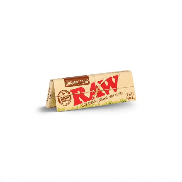 RAW Papel Orgánico de Hemp 1¼ – 32 Hojas Ultra Finas y Naturales