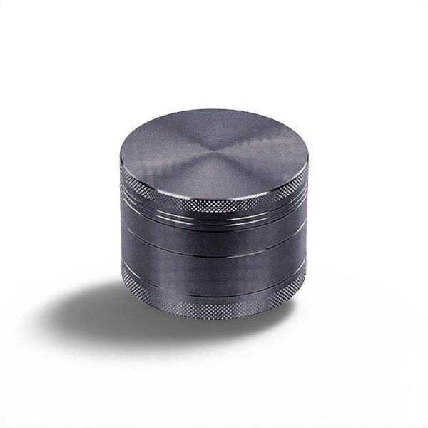 Molinillo Negro 2.5" de Aleación de Zinc – Grinder Metálico para Flor de Cannabis