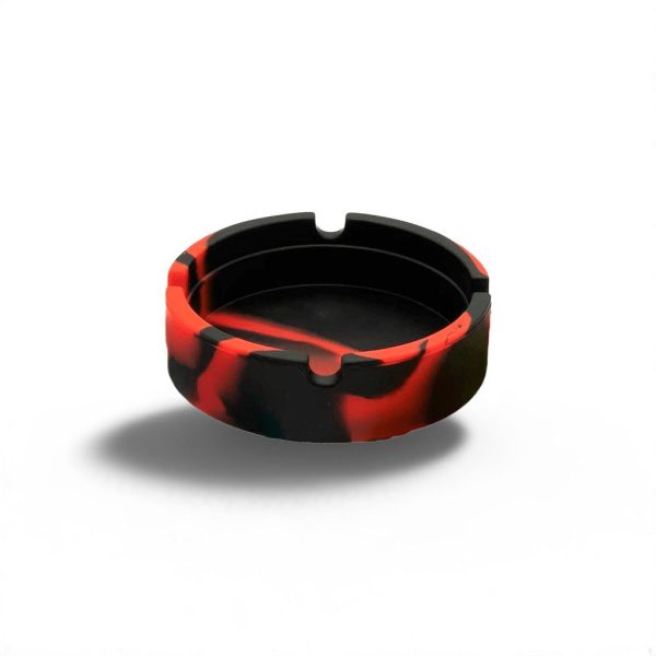 Ceniceros de silicona negro/rojo chico