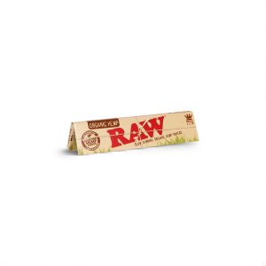 RAW Papel Orgánico King Size Slim – 32 Hojas Ultra Finas de Cáñamo Natural
