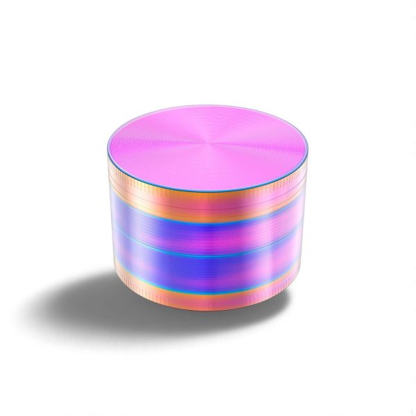 Molinillo Elegante Arcoíris 2.5" – Grinder Metálico para Flor de Cannabis