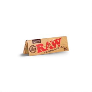 RAW Black | Papel para Rodar 1¼ – Natural, Sin Refinar y Ultra Fino
