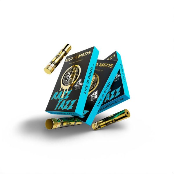 Muha Meds Cartucho Razz 1g – Hybrid | Full Spectrum, 1000mg Premium Extract