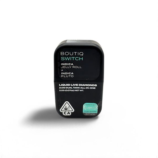 Pods desechables de 2 g con cepas Indica Jelly Roll y Pluto. Calidad premium desde Los Ángeles, California.