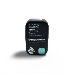 Pods desechables de 2 gramos con mezcla híbrida: Acai Mintz y White Gummy. Producto premium desde Los Ángeles, California.