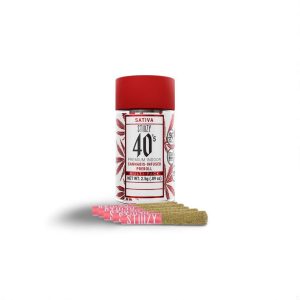 Stiiizy 40s Blunt Multipack – Strawberry Cough (Sativa | 5 x 0.5g | Total 2.5g) – Desde Los Ángeles, California
