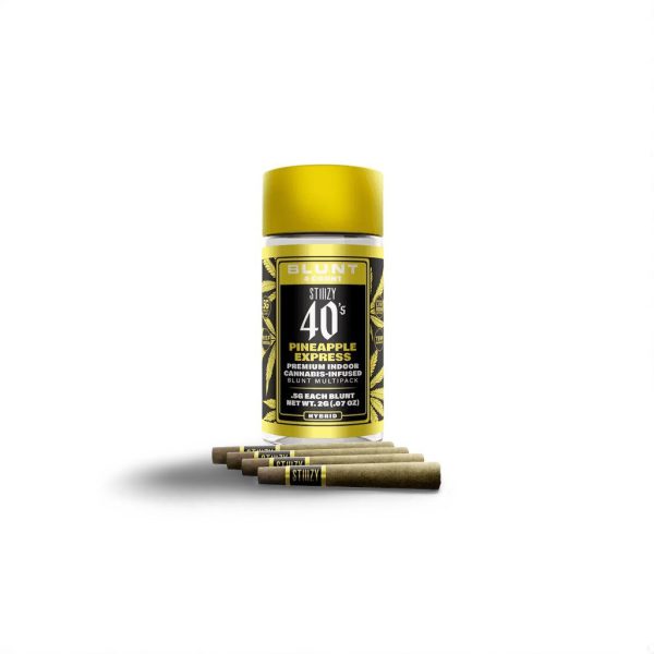 Stiiizy 40s Blunt Multipack – Pineapple Express (Híbrida | 5 x 0.5 g | Total 2.5 g) – Desde Los Ángeles, California