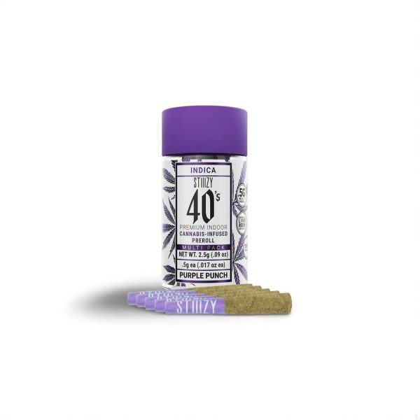 Stiiizy 40s Blunt Multipack – Purple Punch (Índica | 5 x 0.5g | Total 2.5g) – Desde Los Ángeles, California