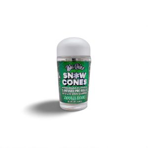 Big Chief Snow Cones – Apple Jack | Sativa 2.5g (5 prerolls infusionados con live resin y diamantes) THC: 40.30% | Desde Los Ángeles, California
