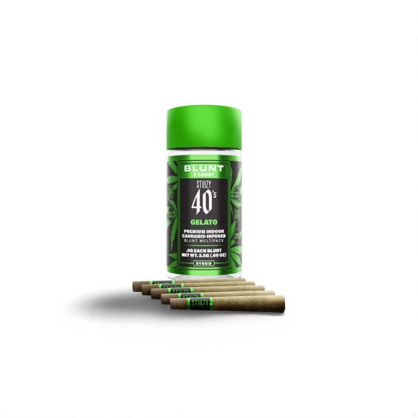 Stiiizy 40s Blunt Multipack – Gelato (Híbrida | 5 x 0.5 g | Total 2.5 g) – Desde Los Ángeles, California